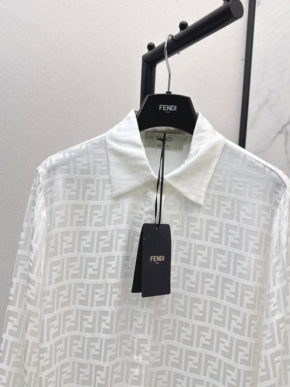 Fend 25fw jacquard shirt