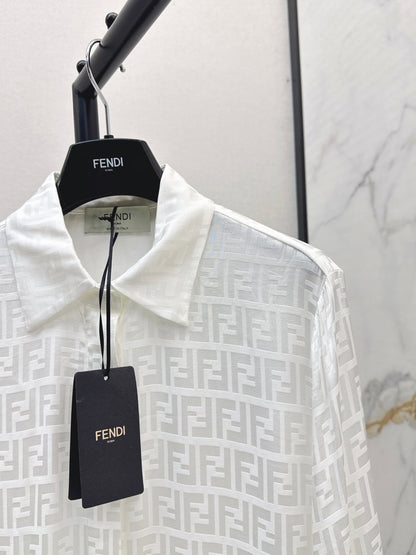 Fend 25fw jacquard shirt