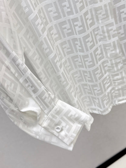 Fend 25fw jacquard shirt