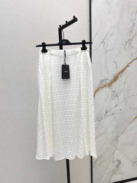 Fend 25fw jacquard skirt