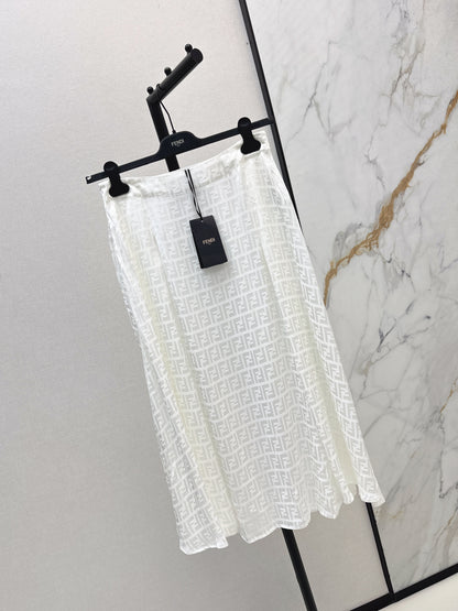 Fend 25fw jacquard skirt