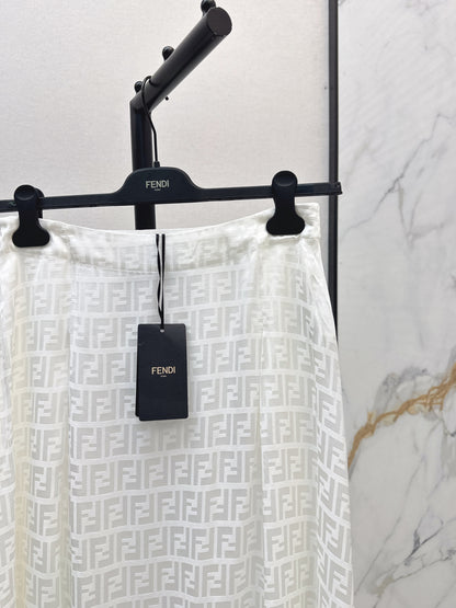 Fend 25fw jacquard skirt