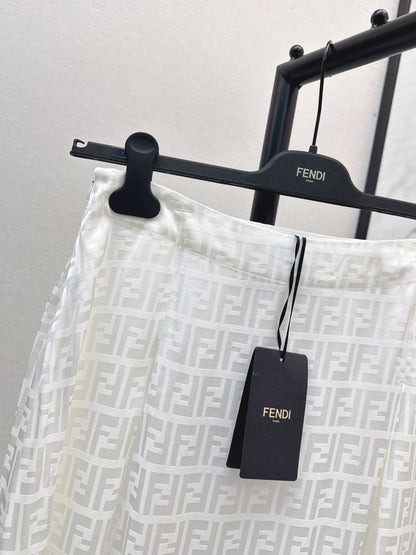 Fend 25fw jacquard skirt