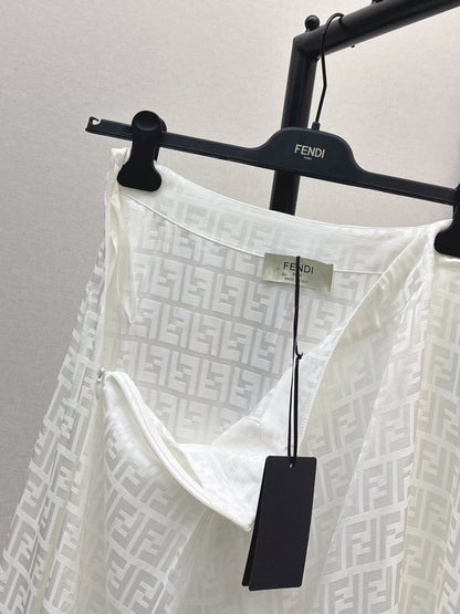 Fend 25fw jacquard skirt