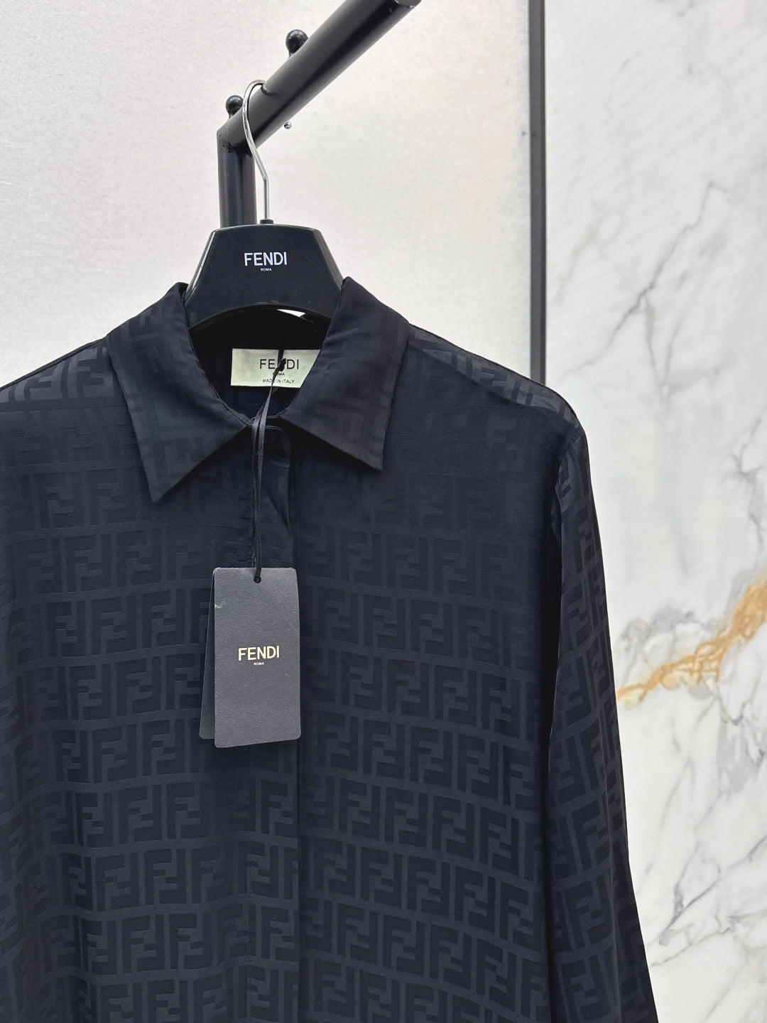 Fend 25fw jacquard shirt