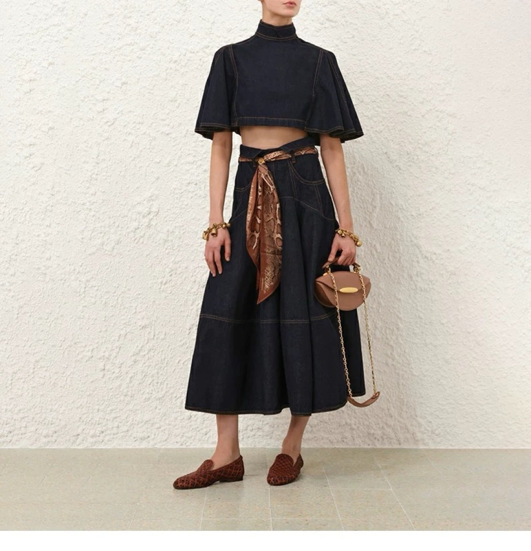 Zimm 25fw denim skirt