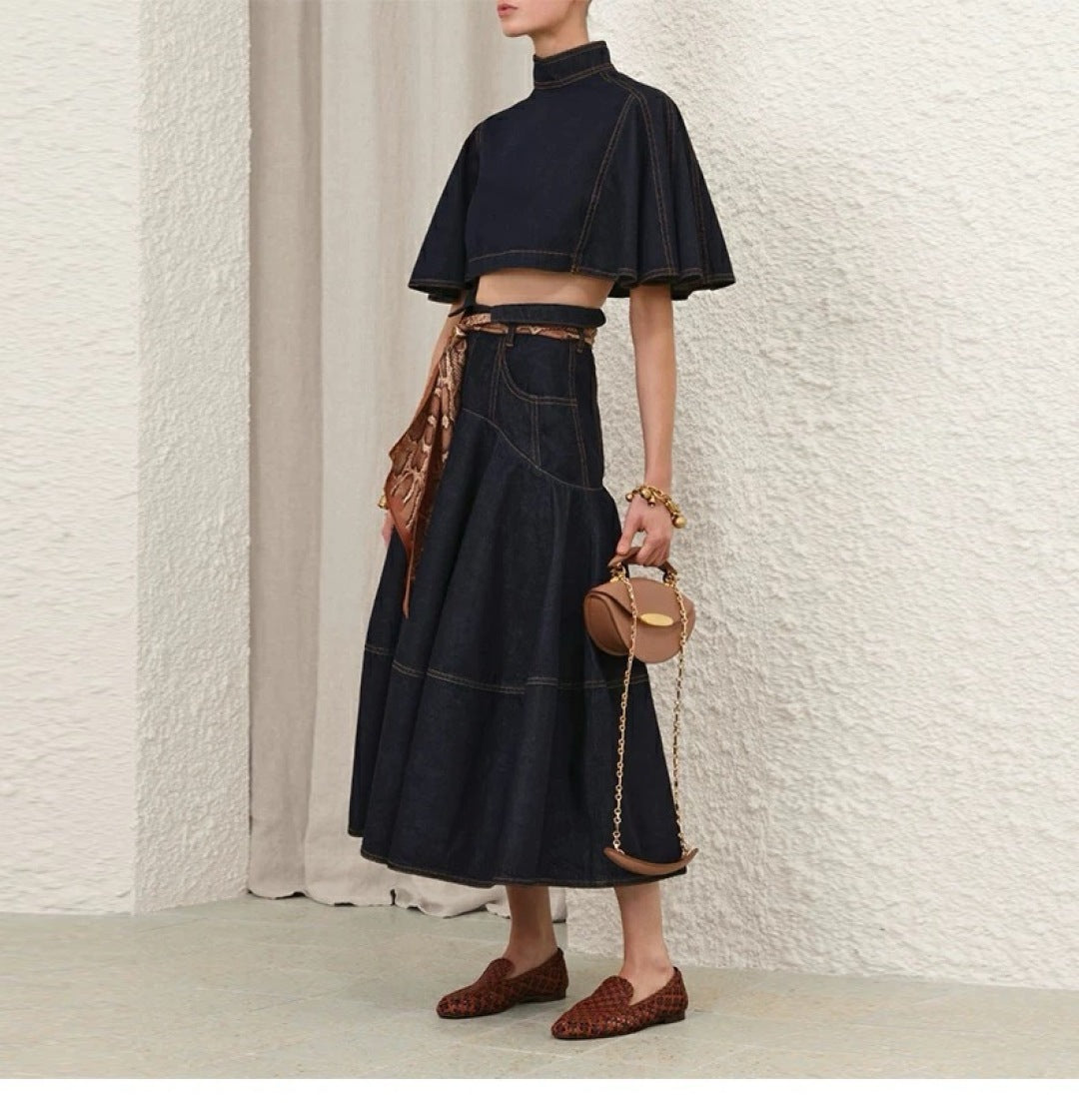 Zimm 25fw denim skirt