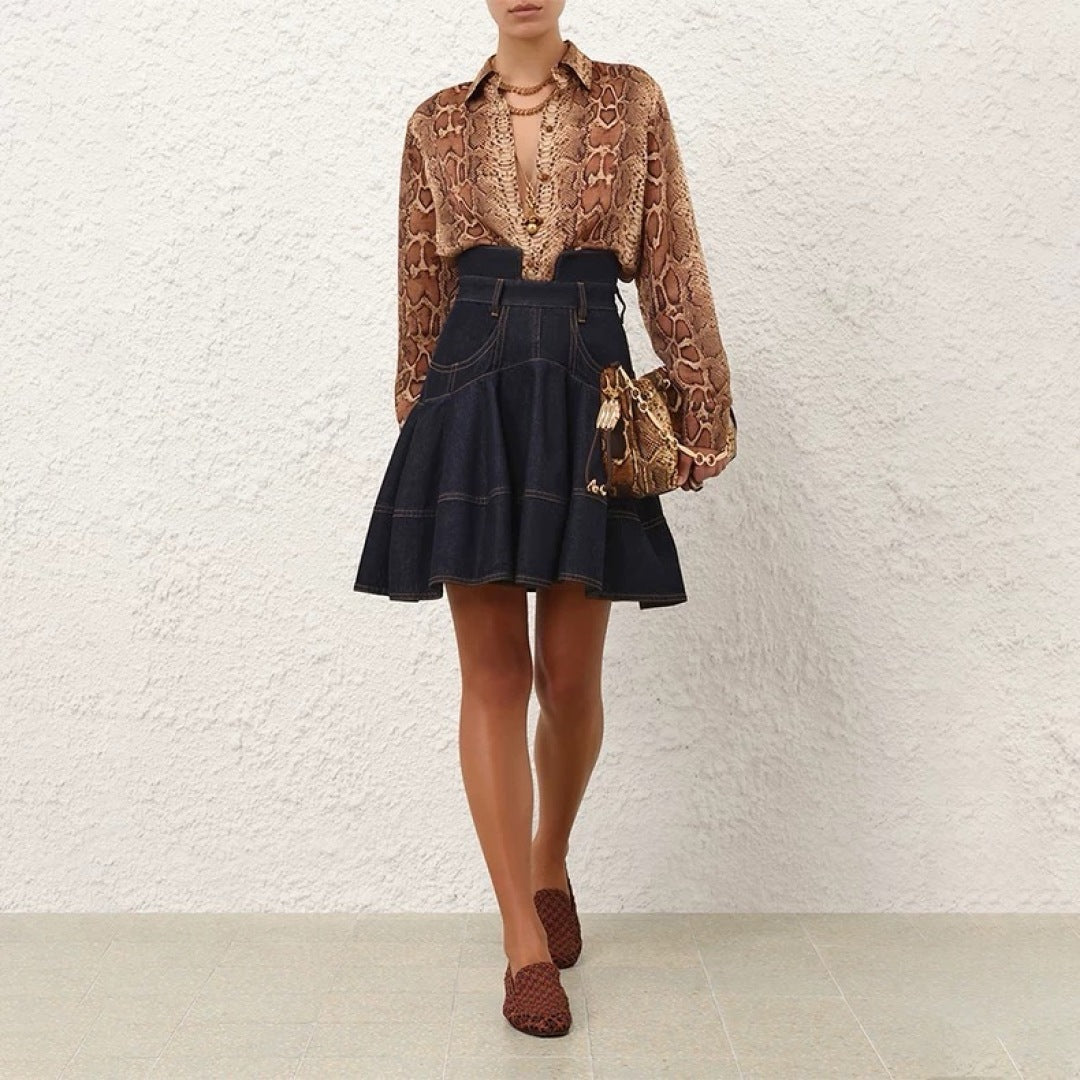 Zimm 25fw denim skirt