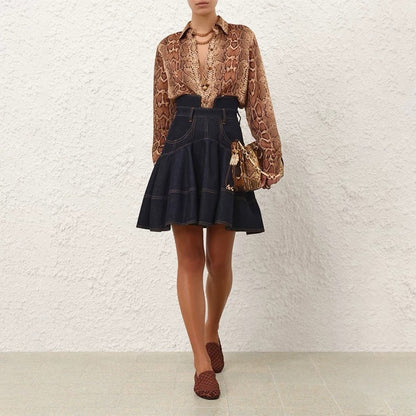 Zimm 25fw denim skirt