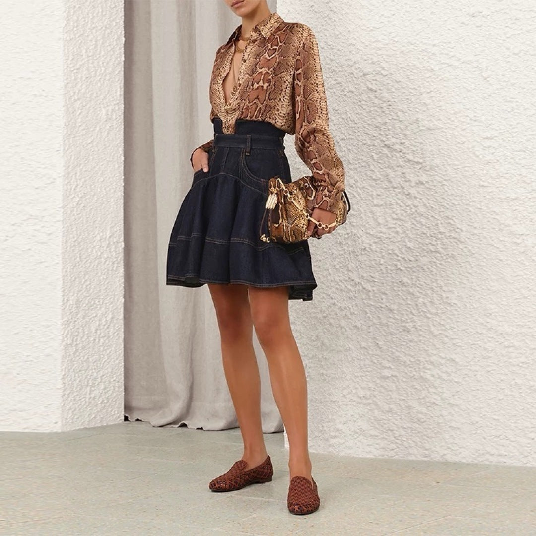 Zimm 25fw denim skirt