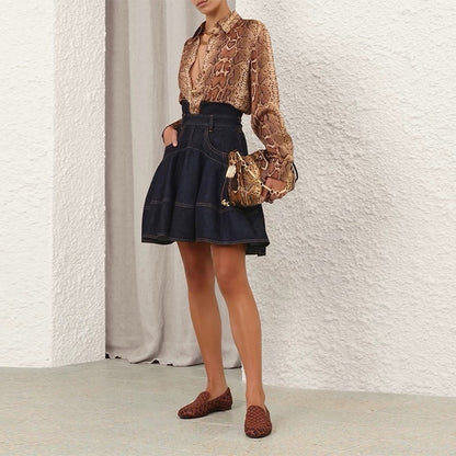 Zimm 25fw denim skirt