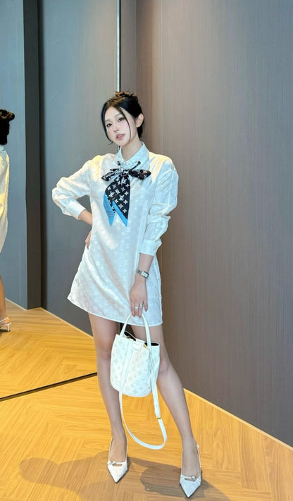 Louis 25fw jacquard dress