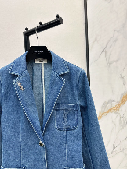 Saint lau 25fw denim jacket