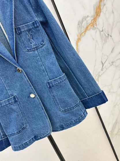 Saint lau 25fw denim jacket