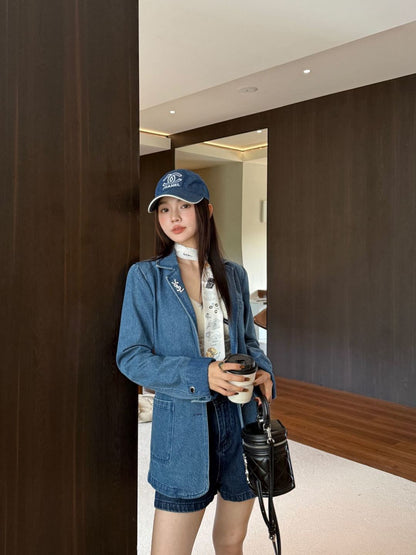 Saint lau 25fw denim jacket