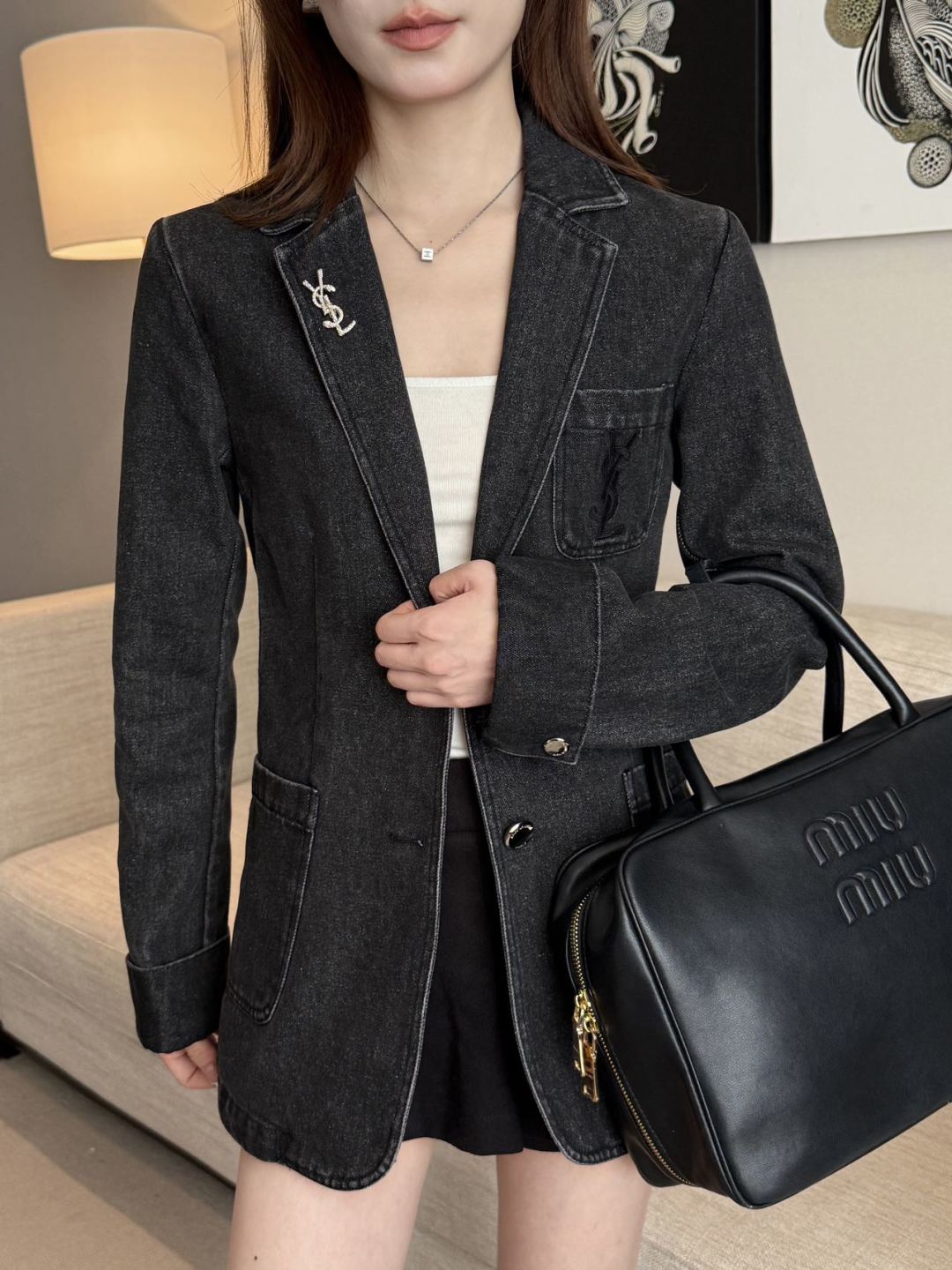 Saint lau 25fw denim jacket
