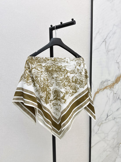 CD 25fw silk cape shirt