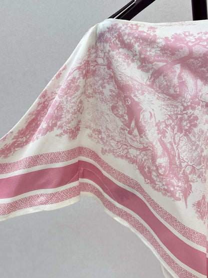 CD 25fw silk cape shirt