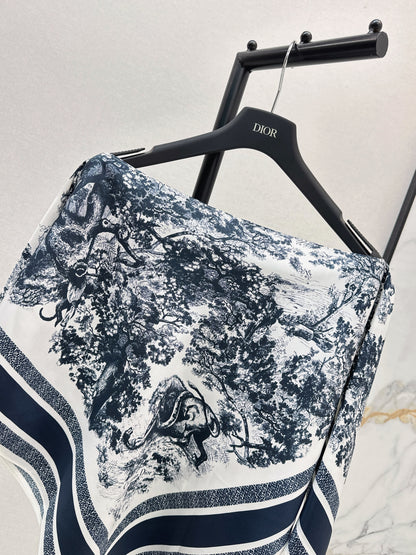 CD 25fw silk cape shirt