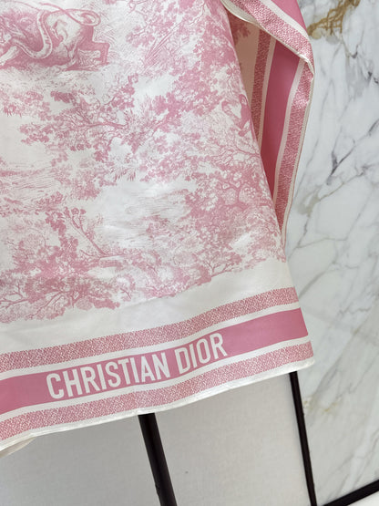 CD 25fw silk cape dress