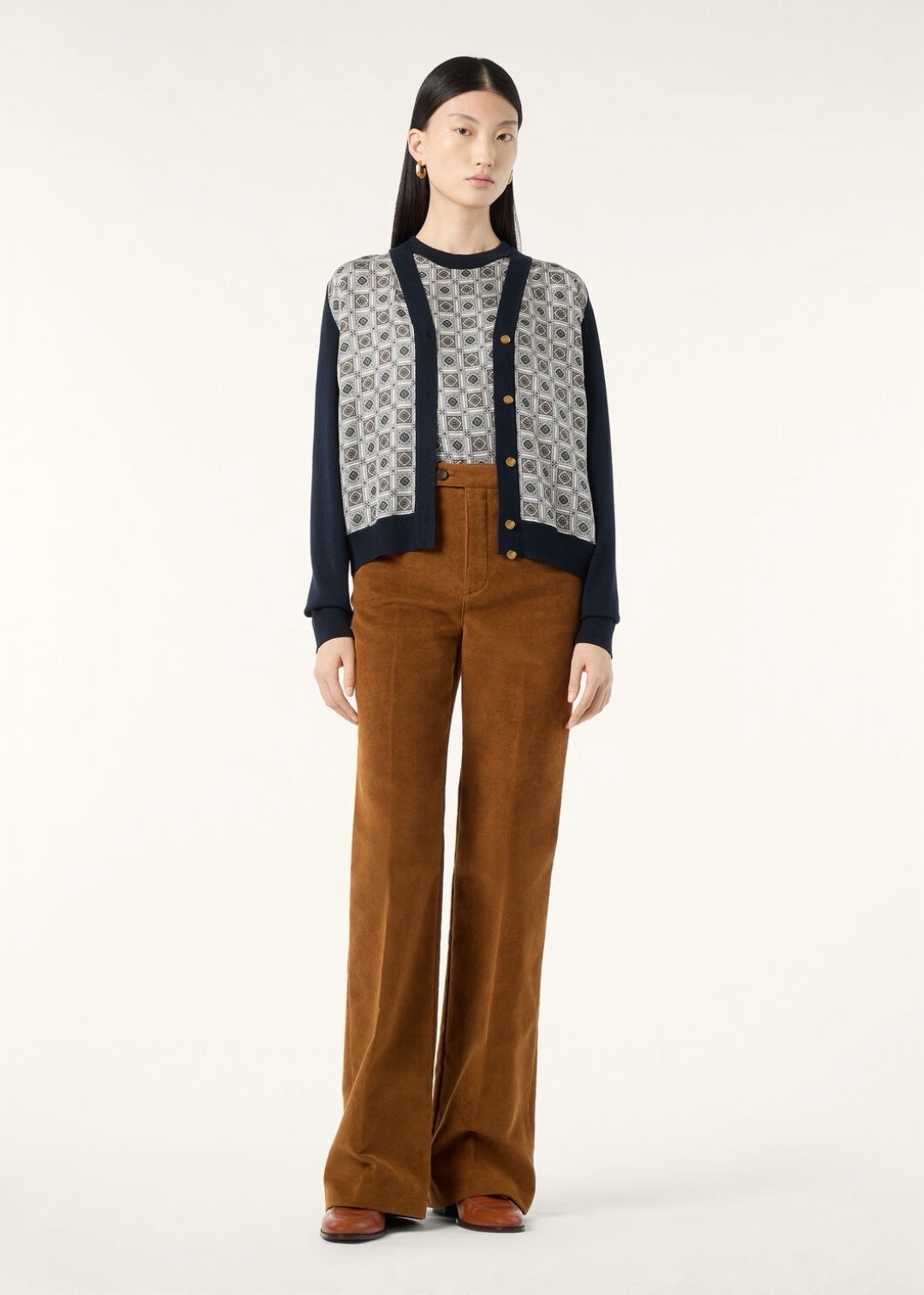 Loro 25fw knitted cardigan