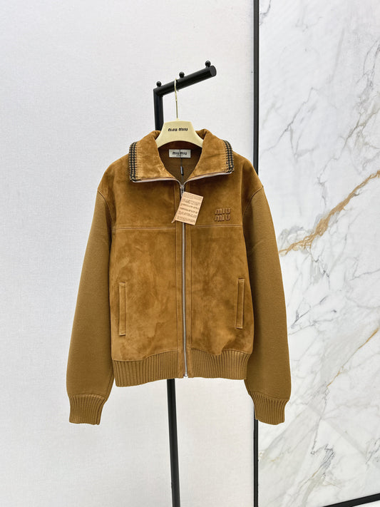 Miu 25fw suede jacket