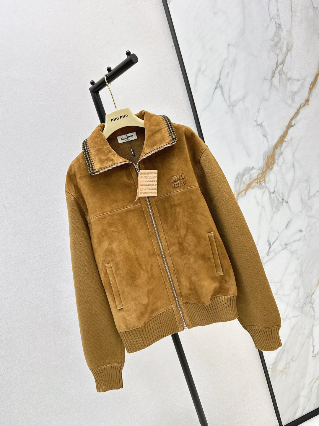 Miu 25fw suede jacket