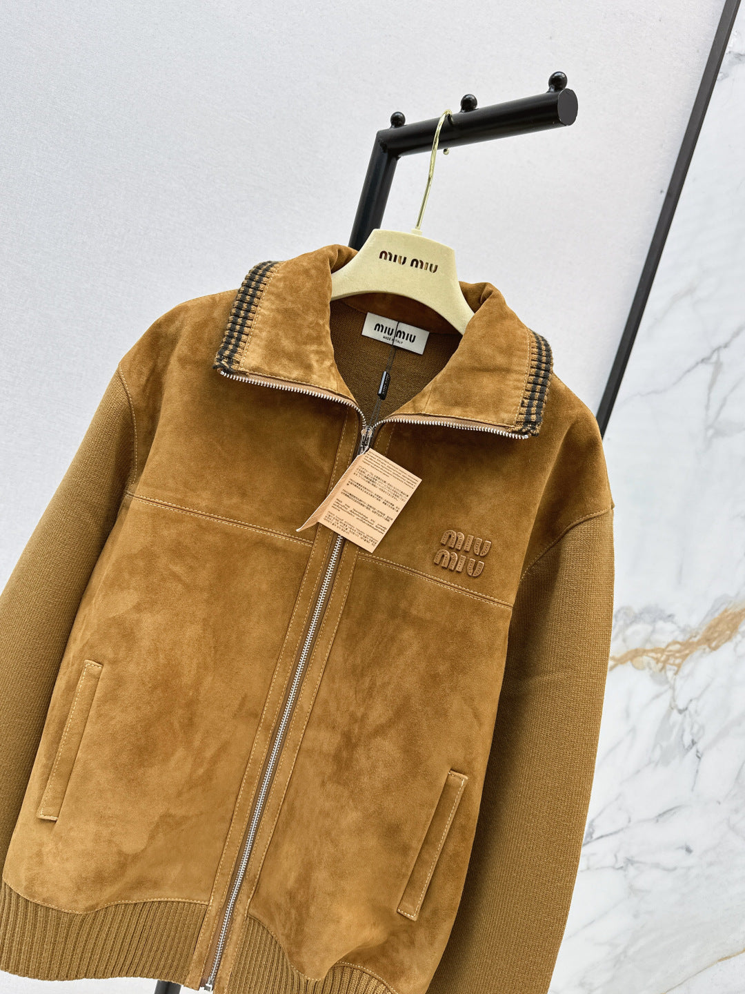 Miu 25fw suede jacket