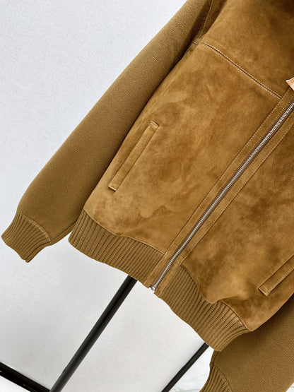 Miu 25fw suede jacket