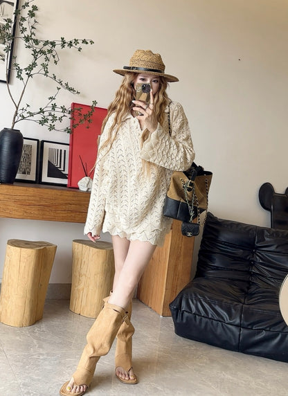 Loro 25fw knitted suit