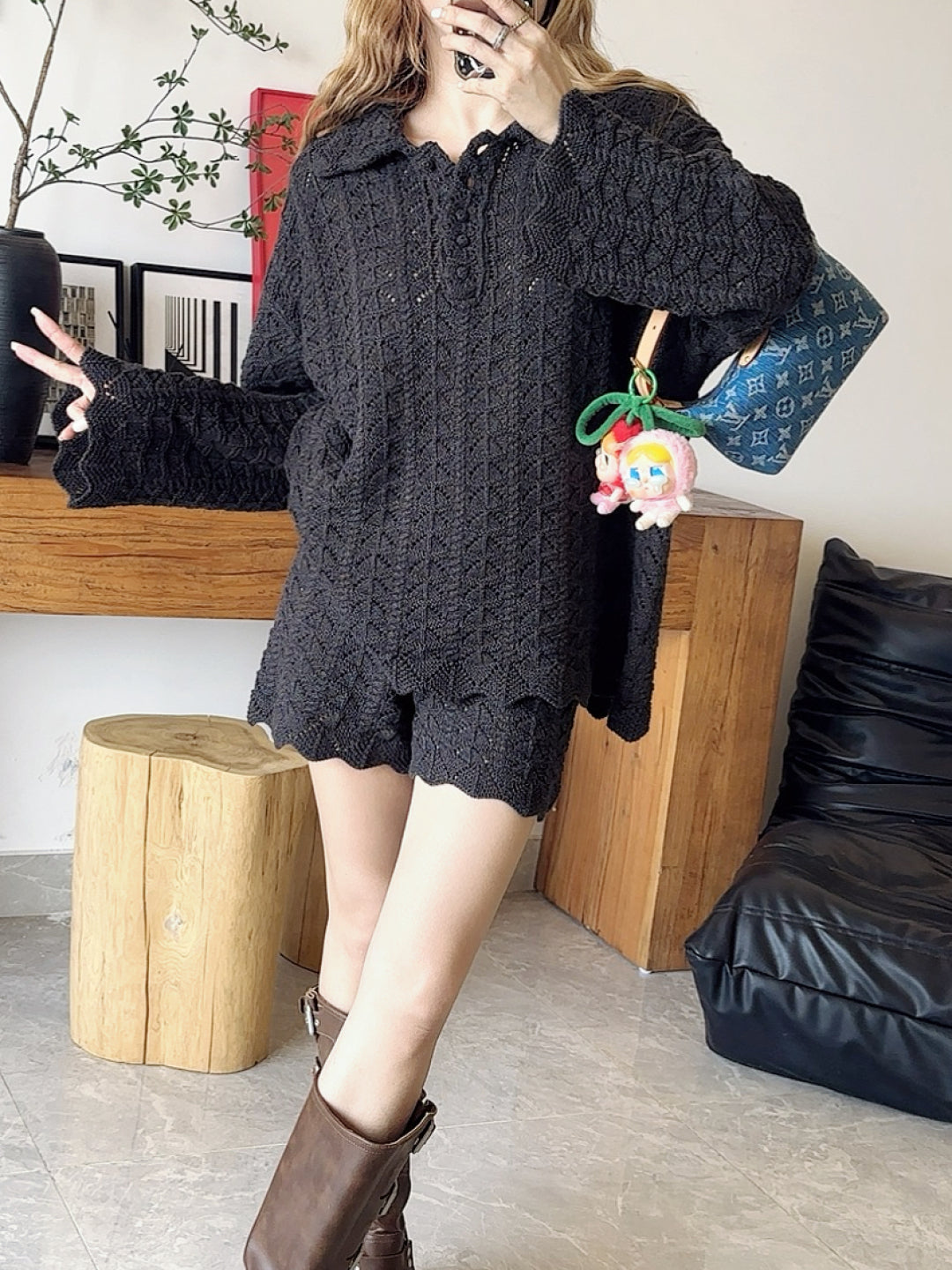 Loro 25fw knitted suit
