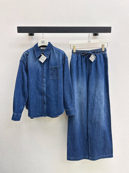 Loe 25fw denim suit