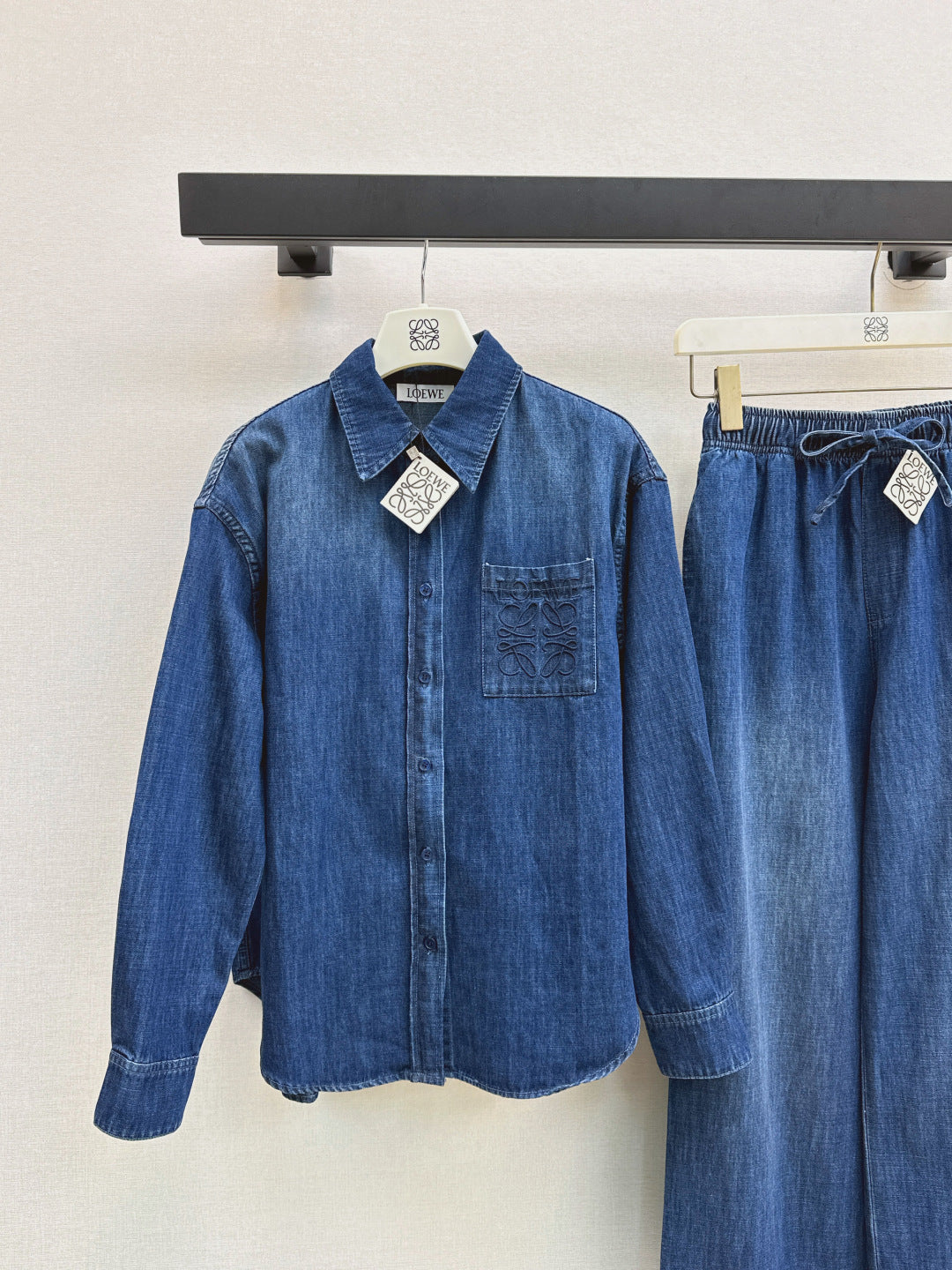 Loe 25fw denim suit