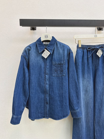 Loe 25fw denim suit