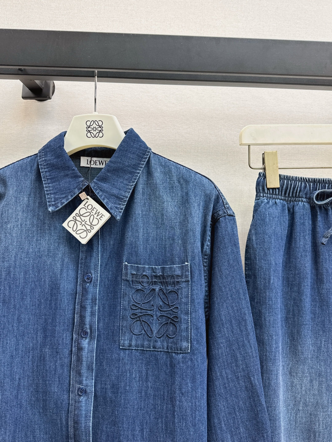 Loe 25fw denim suit