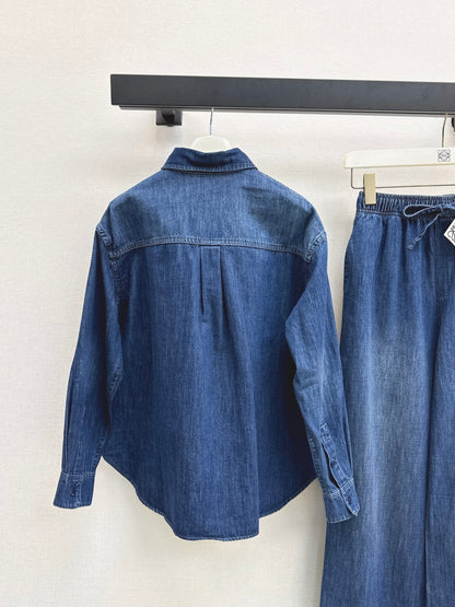 Loe 25fw denim suit