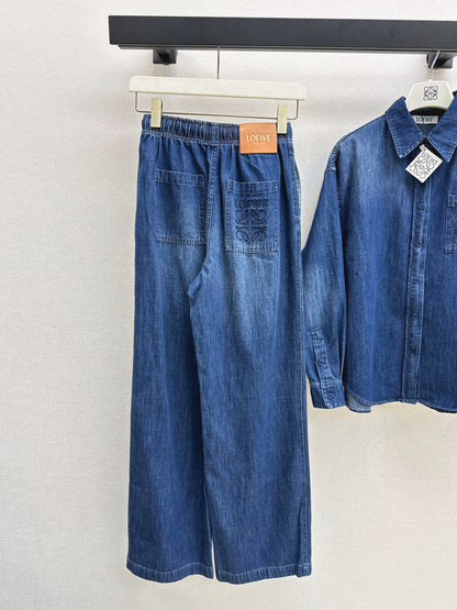 Loe 25fw denim suit