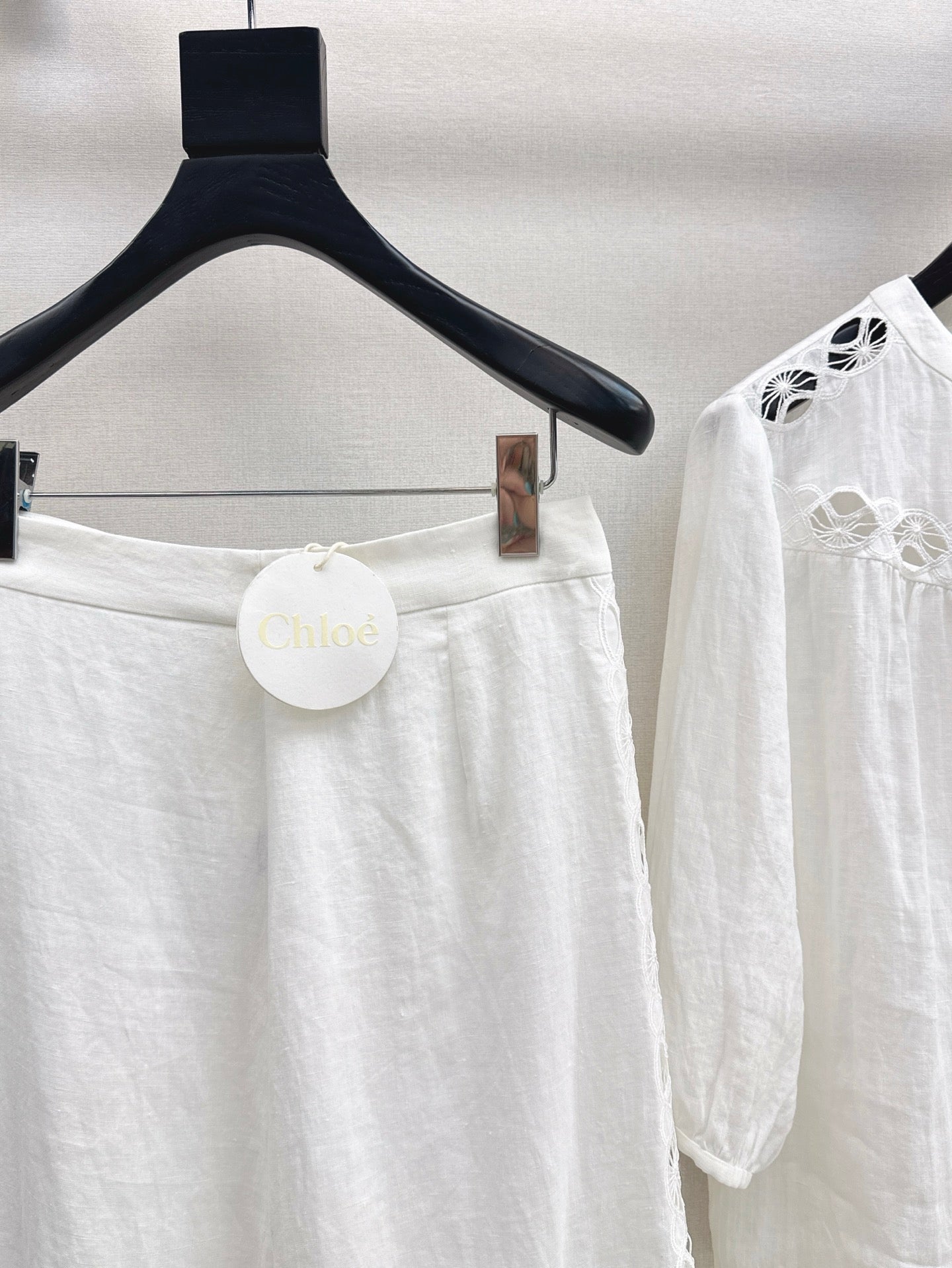 Chl 25fw linen skirt