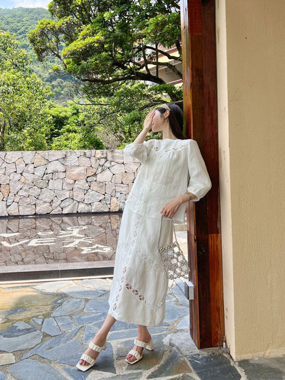 Chl 25fw linen skirt