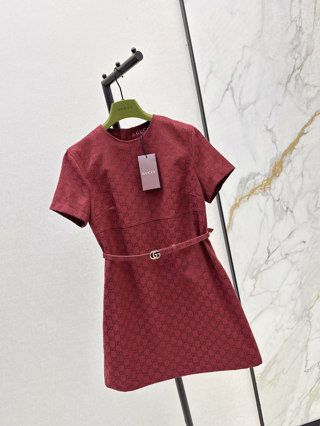 Guc 25fw jacquard dress