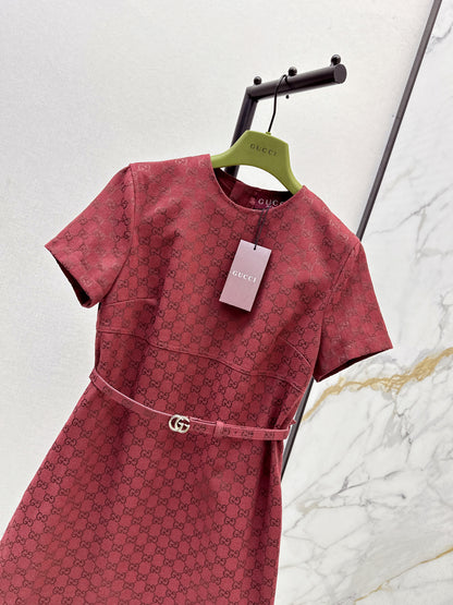Guc 25fw jacquard dress