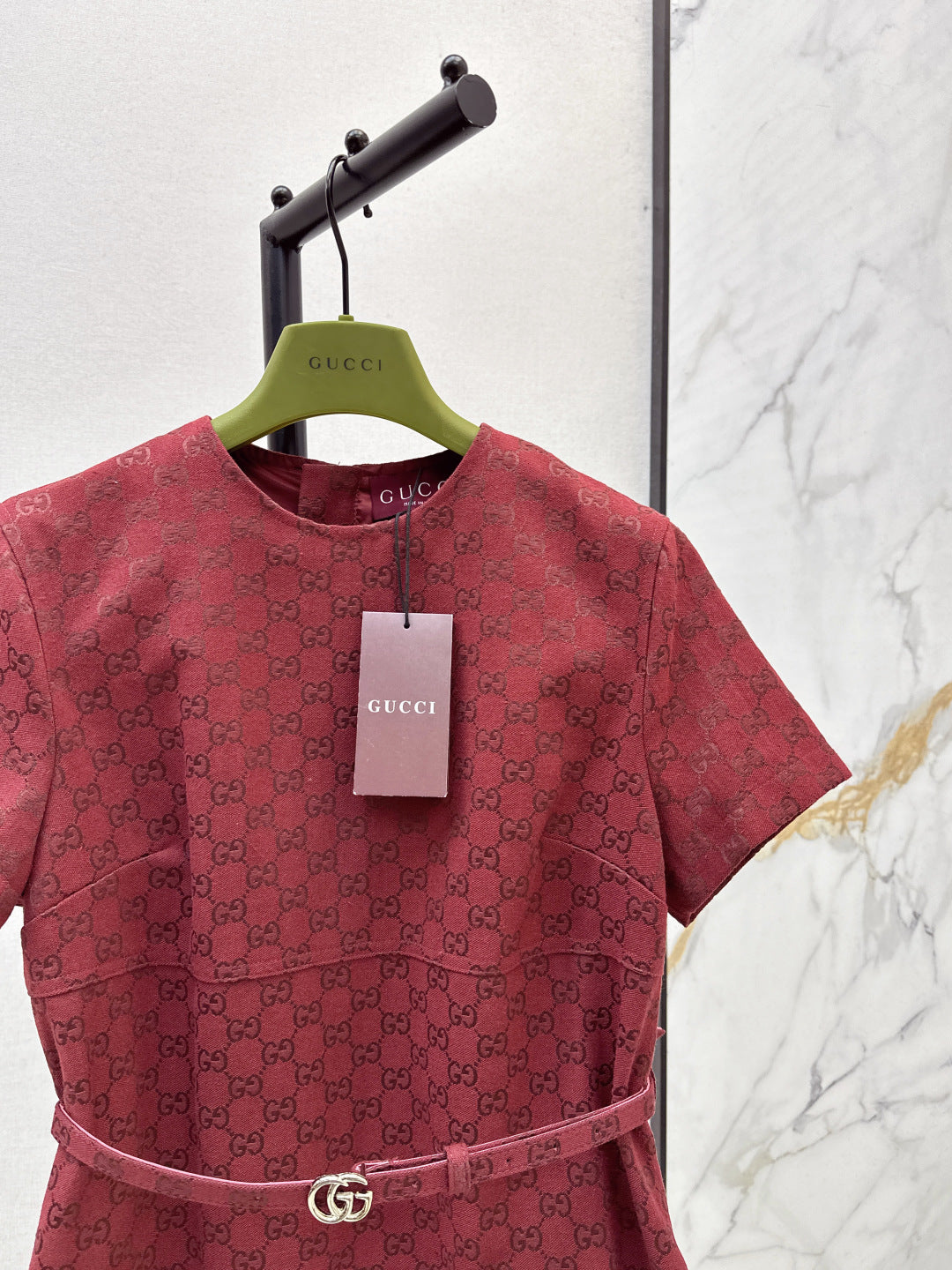 Guc 25fw jacquard dress
