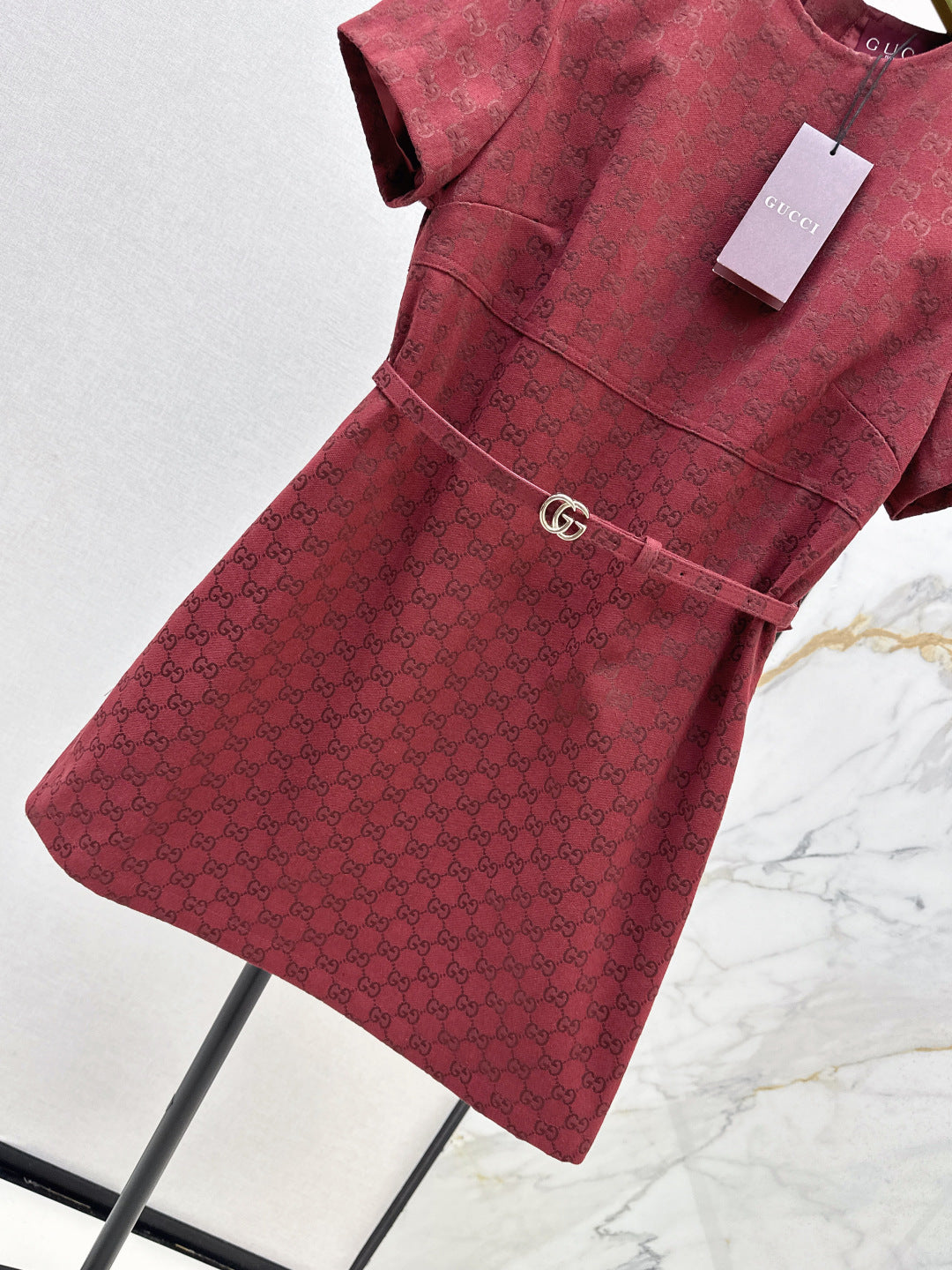 Guc 25fw jacquard dress