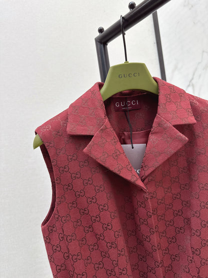 Guc 25fw jacquard vest