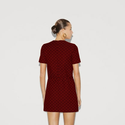 Guc 25fw jacquard dress