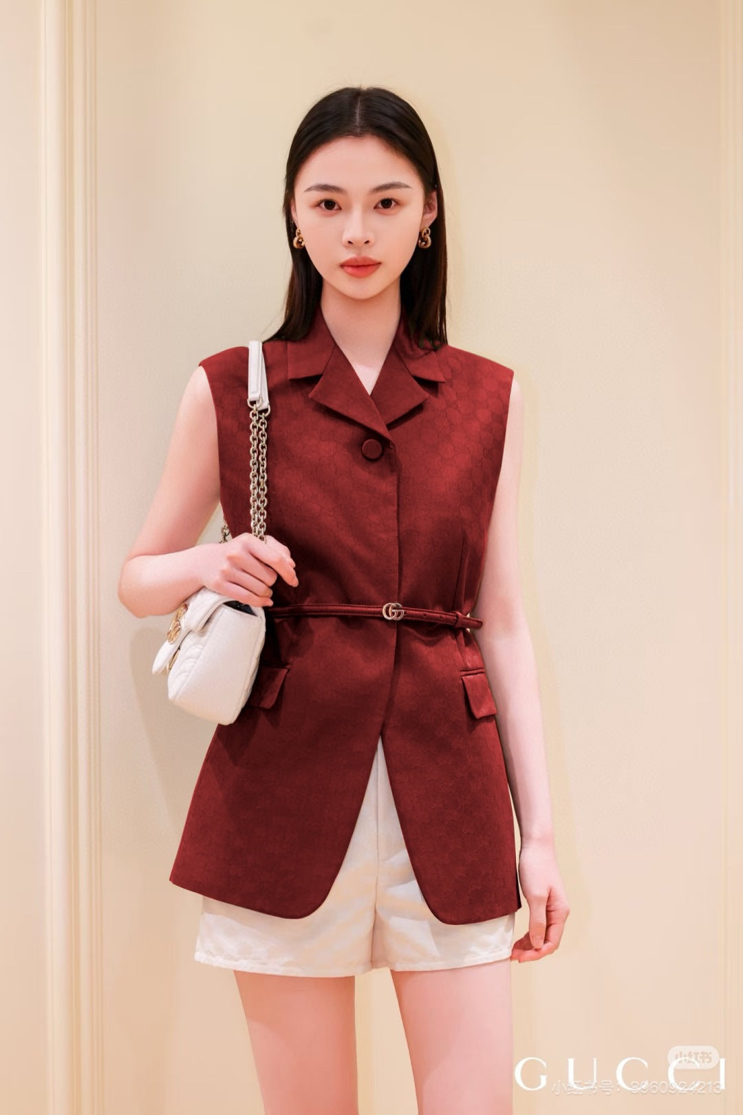 Guc 25fw jacquard vest