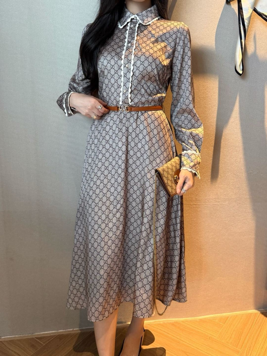 Guc 25fw lace dress