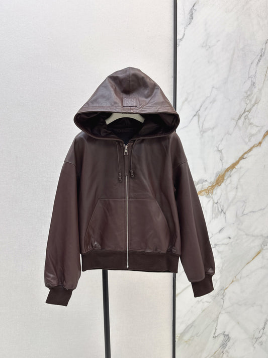Loe 25fw leather jacket