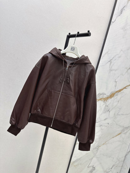 Loe 25fw leather jacket
