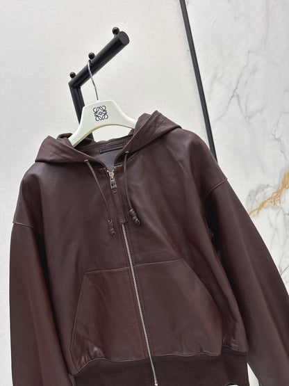 Loe 25fw leather jacket